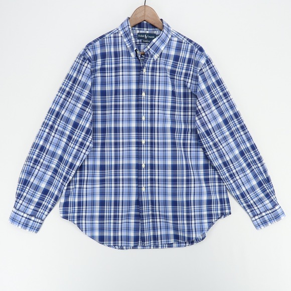 Ralph Lauren Other - Ralph Lauren Shirt Mens XL Blue Plaid Long Sleeve Button Down Classic Fit